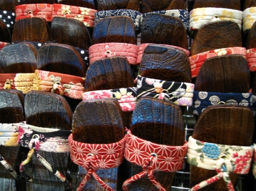 Japanese wooden sandals