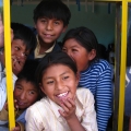 Bolivian kids at school