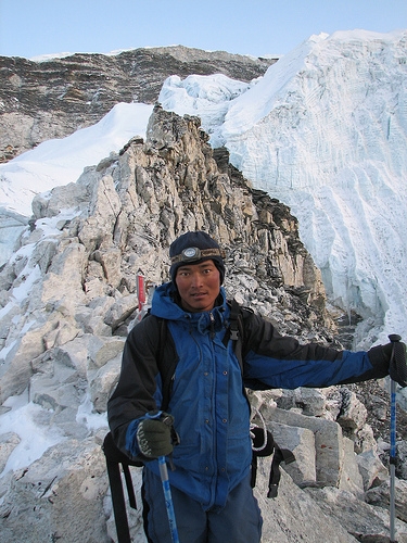 Climbing guide Kami Sherpa helps mountaineers navigate Mt. Everest’s impossible terrain.