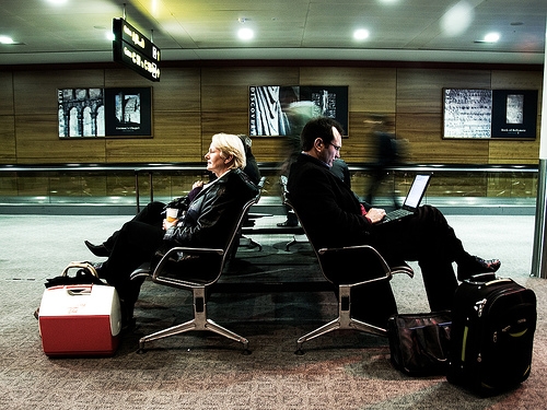 Check-in early at the airport